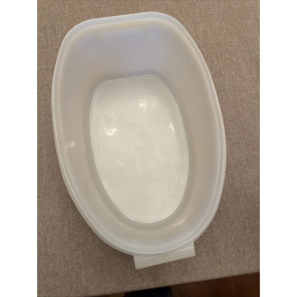 Tupperware ROAST FLAVOR SAVER Turkey/Ham/Chicken Keeper #487-1 Vintage 2 W/ Lid
